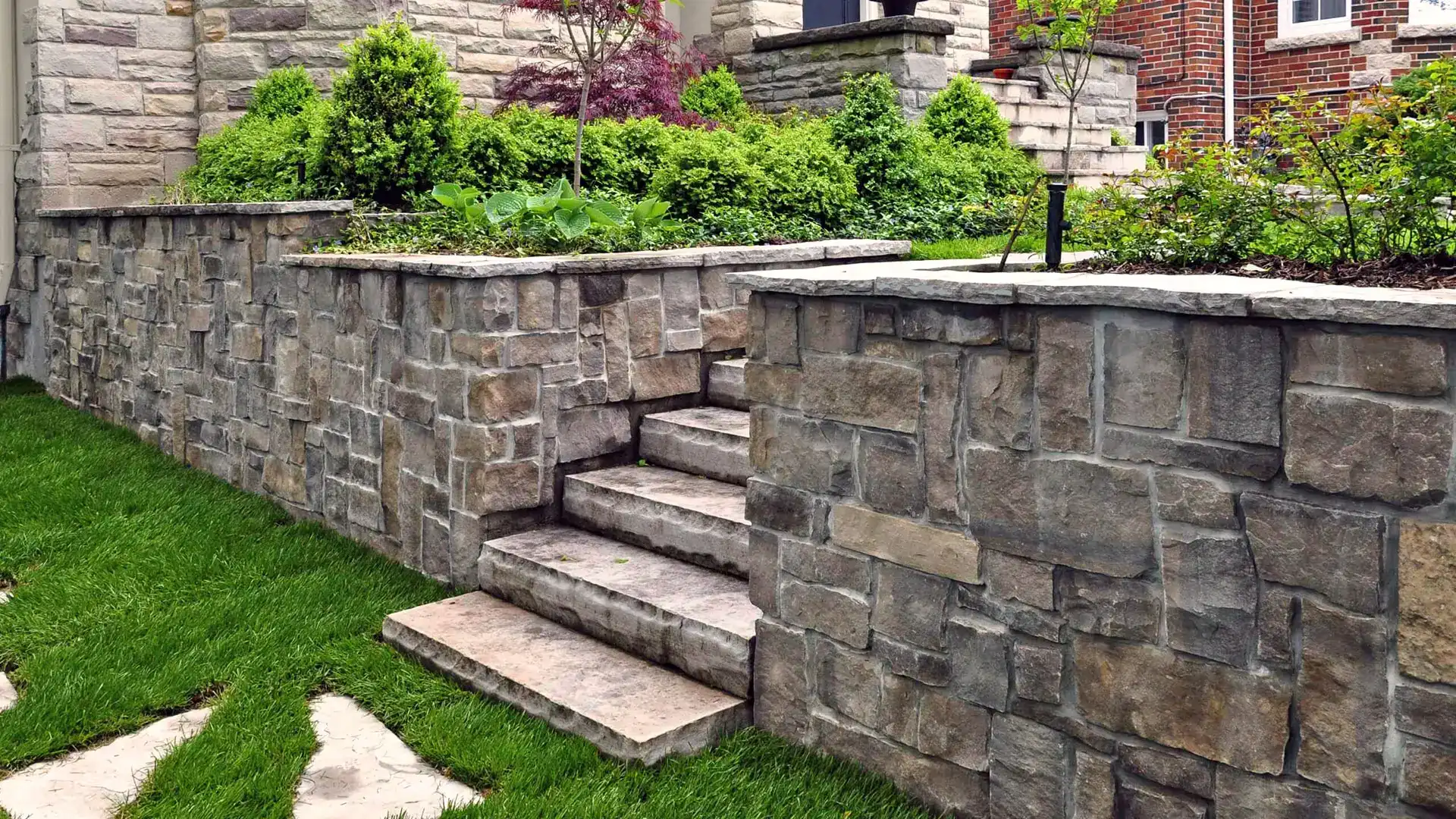 Masonry Retaining Walls by Shoreline Property Services